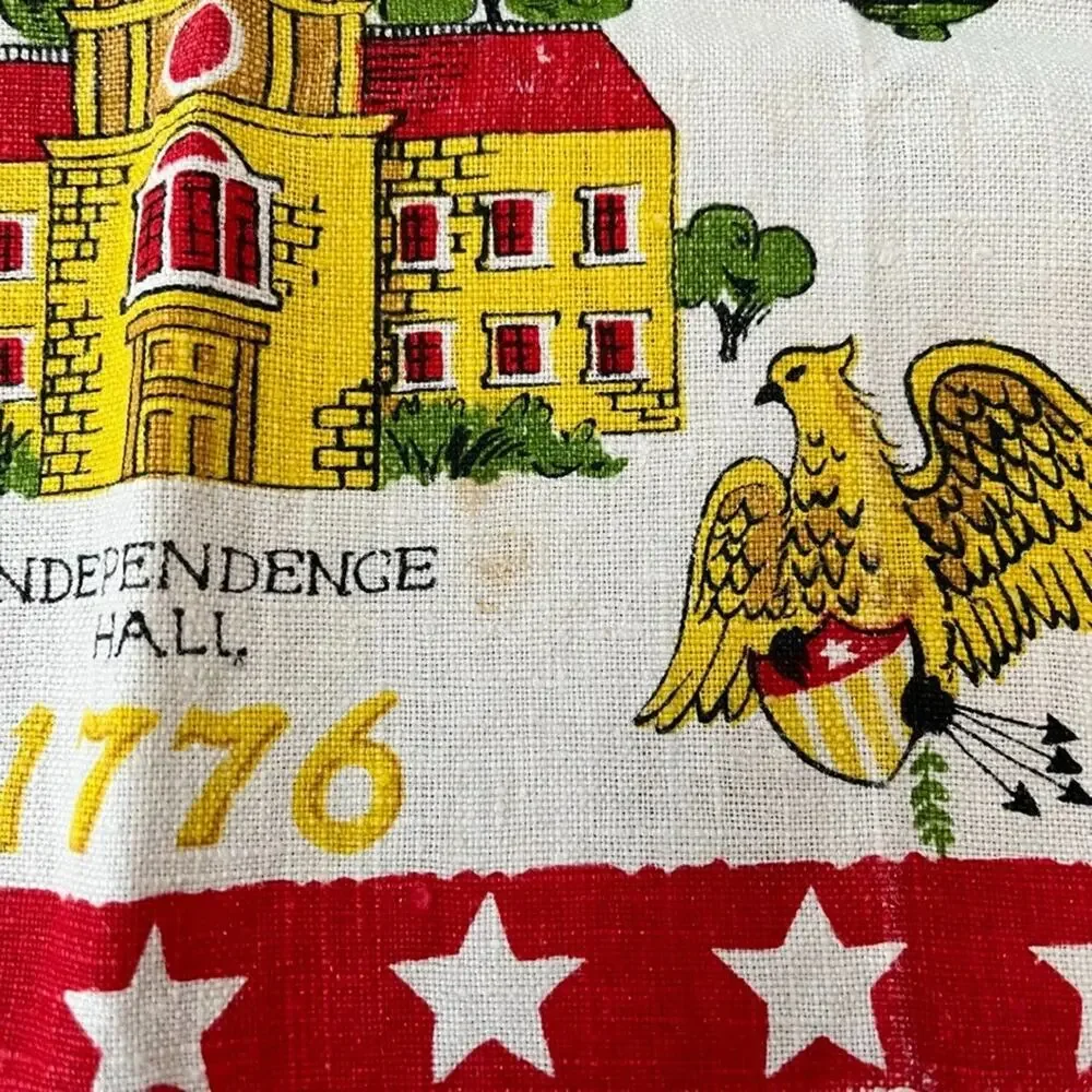 Vintage Bicentennial Linen Kitchen Towel 26